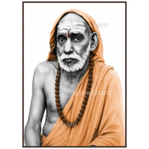 Maha Periyava – The Divine Gaze in Monochrome