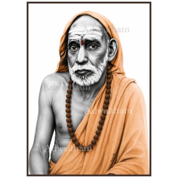 DA6 Maha Periyava – The Divine Gaze in Monochrome