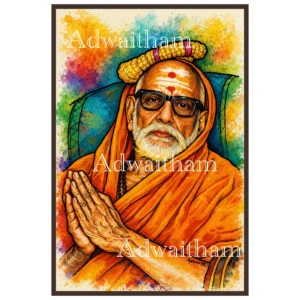 DA9 Maha Periyava with Kunjithapadam – A Divine Moment of Grace
