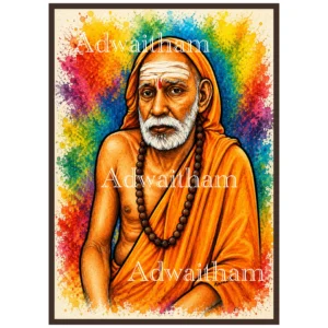 Mahaperiyava – Focused Look, Reflecting Wisdom, Strength and Spiritual Grace