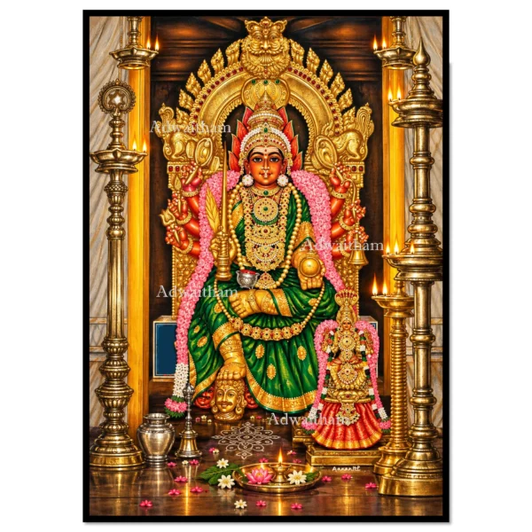 Samayapuram Mariyamman – Garbhagriha View, Radiating Powerful Grace from the Sacred Sanctum