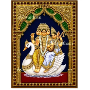 TR51 Brahma & Saraswathi – Creation, Prosperity & Divine Grace, Together in One Blessing