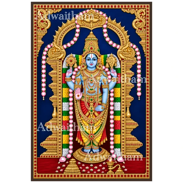 Perumal: The Divine Lord Vishnu, Standing in Radiant Grace, Blessing Every Home with Protection and Peace