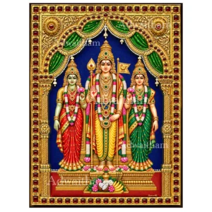 Murugar with Valli & Deivanai: Standing in Radiant Splendour, Blessing Every Home with Courage and Harmony